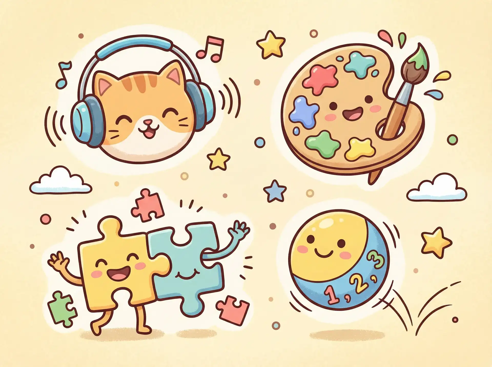 小朋友的手工作品 - 把自己的身体给儿子 益智创作